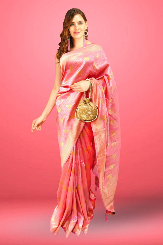 Buy Banarasi Soft Peshwai Paithani Silk Banarasi Saree With Stitched Blouse  Indian Saree Blouse Wedding Party Wear Saree Online in India - Etsy